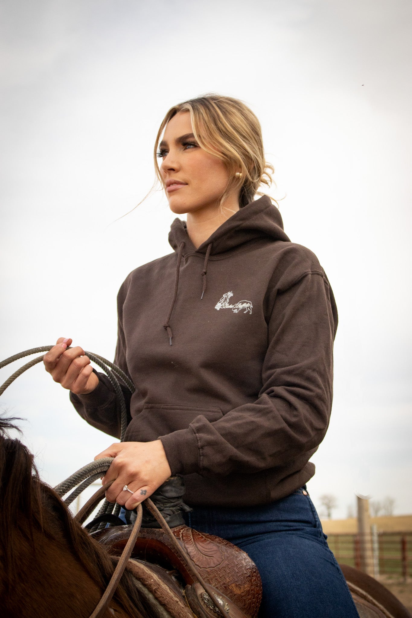 Proverbs 31:25 Chocolate Hoodie