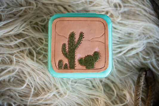 Cactus Travel Jewellery Box